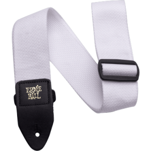 ERNIE BALL COURROIE POLYPROPYLENE BLANCHE
