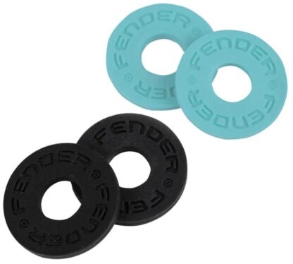 FENDER STRAP BLOCKS 4 PIECES BLACK AND BLUE