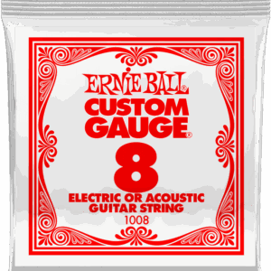 ERNIE BALL 008 ACIER PLEIN