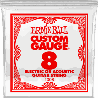 ERNIE BALL 008 ACIER PLEIN