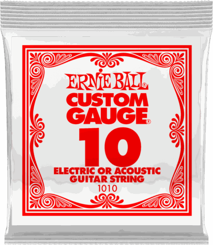 ERNIE BALL 010 ACIER PLEIN