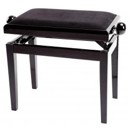 BANQUETTE PIANO GEWA NOIRE BRILLANT DELUXE