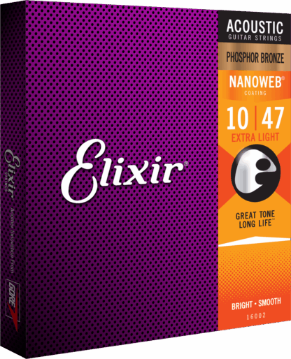 ELIXIR ACOUSTIQUE NANOWEB PHOSPHORE BRONZE 10-47