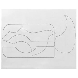 PLAQUE DE PROTECTION GUITARE 20 x 25CM A DECOUPER TRANSPARENT