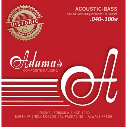 ADAMAS CORDES BASSE ACOUSTIQUE JEU 4 CORDES MED-LIGHT