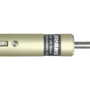 SHURE ADAPTATEUR TRANSFO XLR FEM IN - JACK MALE OUT