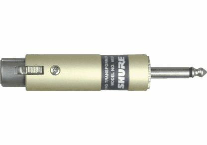 SHURE ADAPTATEUR TRANSFO XLR FEM IN - JACK MALE OUT