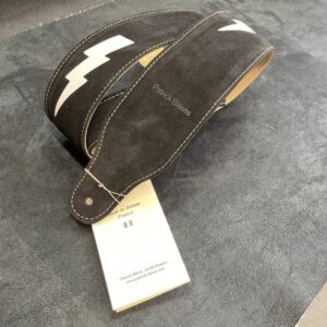 BLESES SANGLE BG313 VELOURS NOIR BLANC