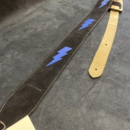 BLESES SANGLE BG313 VELOURS NOIR BLEU – Image 2