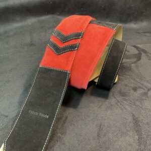 BLESES SANGLE BG327 VELOUR NOIR ROUGE