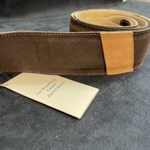 BLESES SANGLE BG395 VELOURS MARRON CAMEL