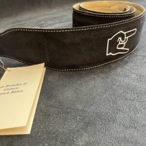 BLESES SANGLE BG626 VELOURS NOIR BLANC