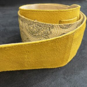 BLESES SANGLE VELOURS BANDANAS JAUNE