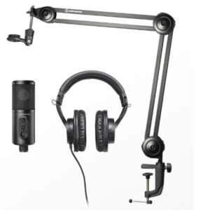 AUDIO TECHNICA PACK MICRO USB ATR2500X-USB CASQUE ATHM20X BRAS