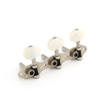 DER JUNG MECANIQUES TETE AJOUREE 3+3 HAUSER BOUTON NACRE NICKEL