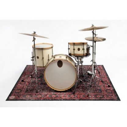DRUM'N'BASE TAPIS VINTAGE PERSIAN 1.85 X 1.60M ANTIDÉRAPANT - BLACK RED – Image 2