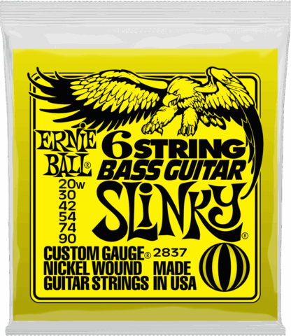 ERNIE BALL SLINKY BASSE SILHOUETTE 6 CORDES 20-90