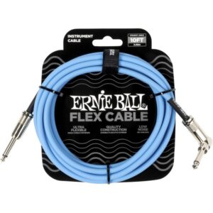 ERNIE BALL JACK/JACK COUDÉ 3M BLEU