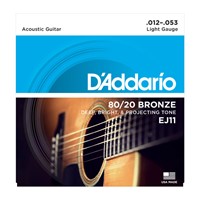 D'ADDARIO BRONZE 80/20 LIGHT 12-16-24-32-42-53