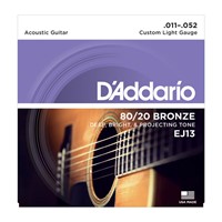 D'ADDARIO BRONZE 80/20 CUSTOM LIGHT 11-52