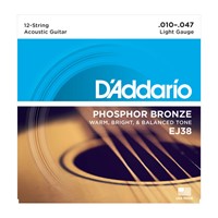 D'ADDARIO PHOSPHORE BRONZE 12 CORDES 10-47