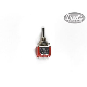 ON-ON MINI SWITCH DPDT CHROME (ROUND)