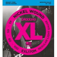 D'ADDARIO BASSE EXL170M MEDIUM SCALE 45-100
