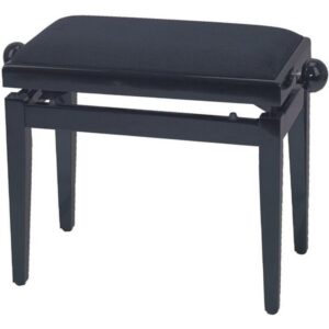 FX BANQUETTE PIANO NOIR MAT VELOURS NOIR