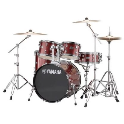 YAMAHA RYDEEN DRUM KIT WITH 20'' KICK DRUM & CYMBALS BURGUNDY