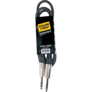 YELLOW CABLE JACK STEREO 1M