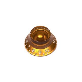 BELL KNOB GOLD VINTAGE NUMBERS (X2)