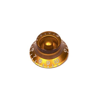 BELL KNOB GOLD VINTAGE NUMBERS (X2)