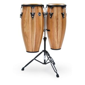 LP ASPIRE WOOD CONGA SET 10'' ET 11'' WALNUT DOUBLESTAND LPA646-SW