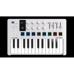 ARTURIA CLAVIER MAITRE 25 NOTES USB 8 PADS BLANC