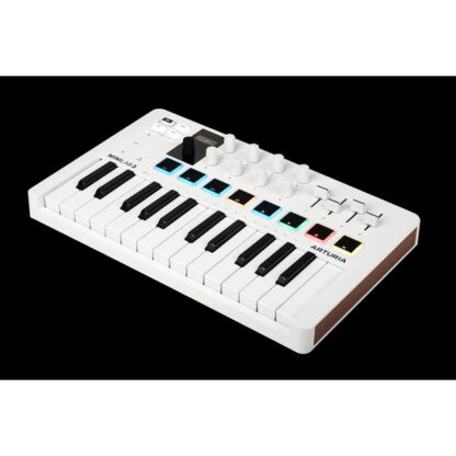ARTURIA CLAVIER MAITRE 25 NOTES USB 8 PADS BLANC – Image 4