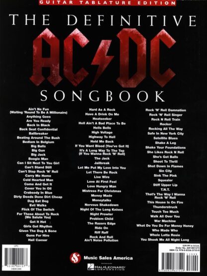 THE DEFINITIVE AC/DC SONGBOOK-UPDATED EDITION – Image 2