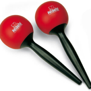 MARACAS NINO PLASTIQUE RONDS ROUGE