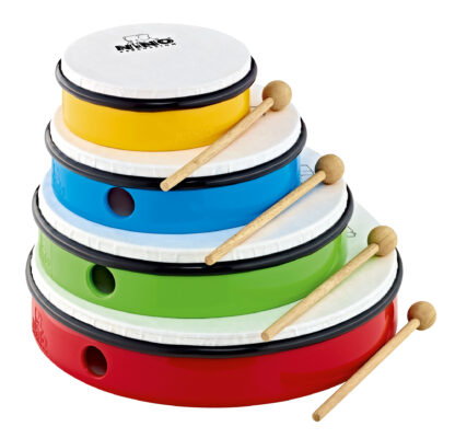 SET 4 TAMBOURINS 6-8-12-12''  NINO + HOUSSE
