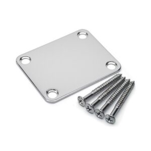 NECK PLATE + SCREWS STANDRAD CHROME