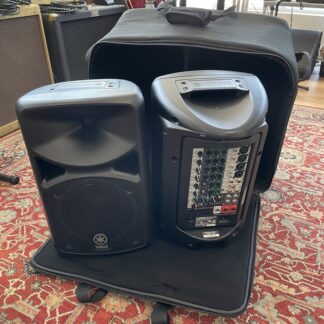 OCCASION YAMAHA STAGEPAS 400I  AMPLIFIEE 2x200W TROLLEY