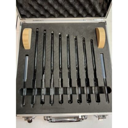 OCCASION LOT DE DIAPASONS CRISTAL (1 OCTAVE) AVEC CAISSE DE TRANSPORT ET 2 PERCU – Image 3