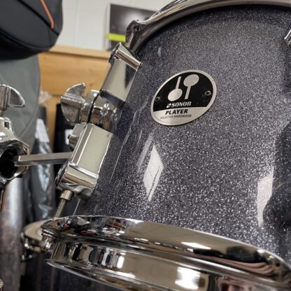 OCCASION SONOR PLAYER SHELL PACK BLACK GALAXY SPARKLE 20 10 14 CC14 HARDWARE – Image 2