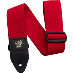 ERNIE BALL COURROIE POLYPROPYLENE ROUGE