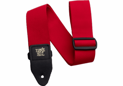 ERNIE BALL COURROIE POLYPROPYLENE ROUGE