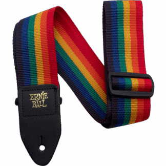 ERNIE BALL COURROIE POLYPROPYLENE RAINBOW