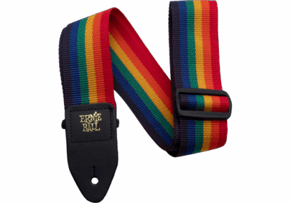 ERNIE BALL COURROIE POLYPROPYLENE RAINBOW