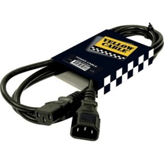 YELLOW CABLE CABLE SECTEUR MALE FEMELLE