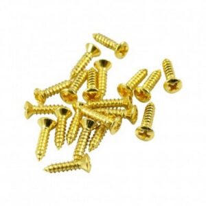 WD MUSIC GOLD PLATED FENDER® PICKGUARD SCREWS PGFG