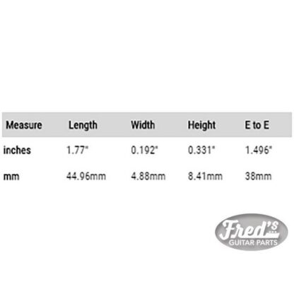 TUSQ NUT SLOTTED 45x4.9x8.4 E-e 38 – Image 2