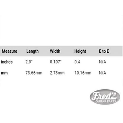 TUSQ SADDLE ACOUSTIC COMPENSATED 73.7x2.7x10.2 – Image 2